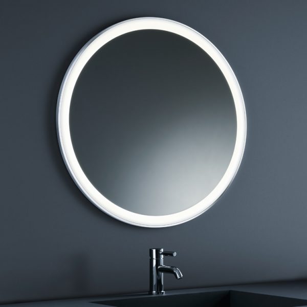 Round Front Lit Mirror - Solavanti Lighting